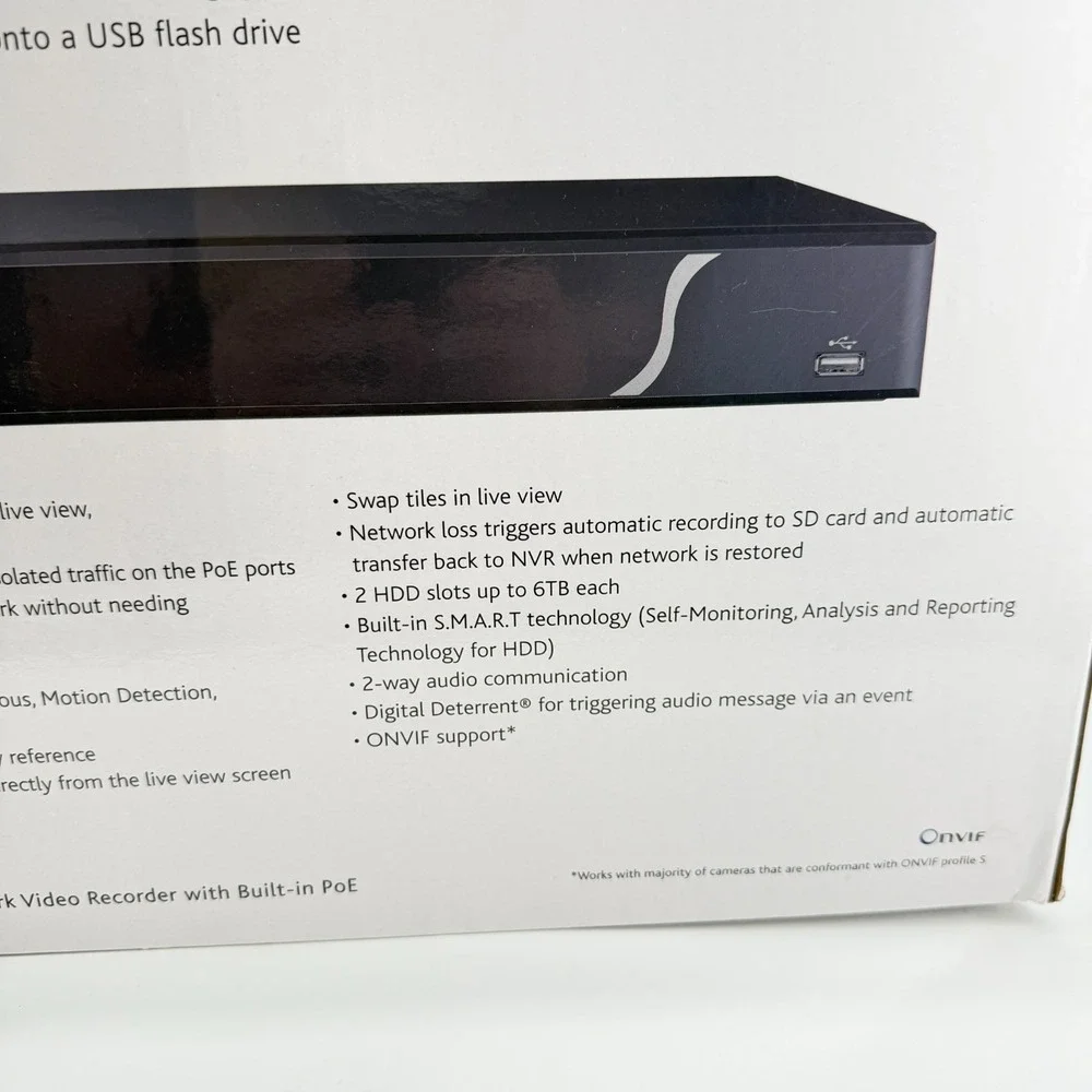 Speco N8NXP6TB - Network Video Recorder 4K Video 6TB Hard Drive 8 Channel